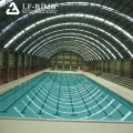 LF Estructura de acero del estadio Espacio de construcción de la piscina de armadura con techo